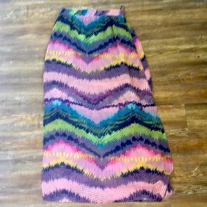 Olive & Oak multi color maxi skirt